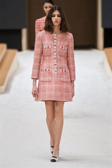 chanel pink dress 2022|chanel denim dresses.